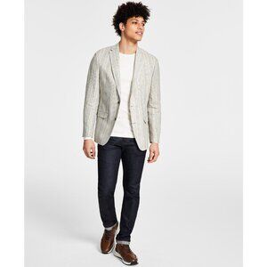 Bar III Gray Striped Blazer